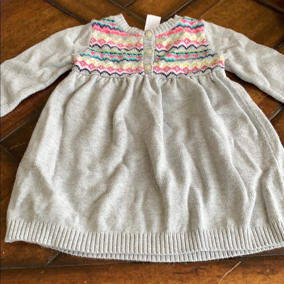 Girls Carter sweater dress 12M fall/Christmas - Picture 4 of 7